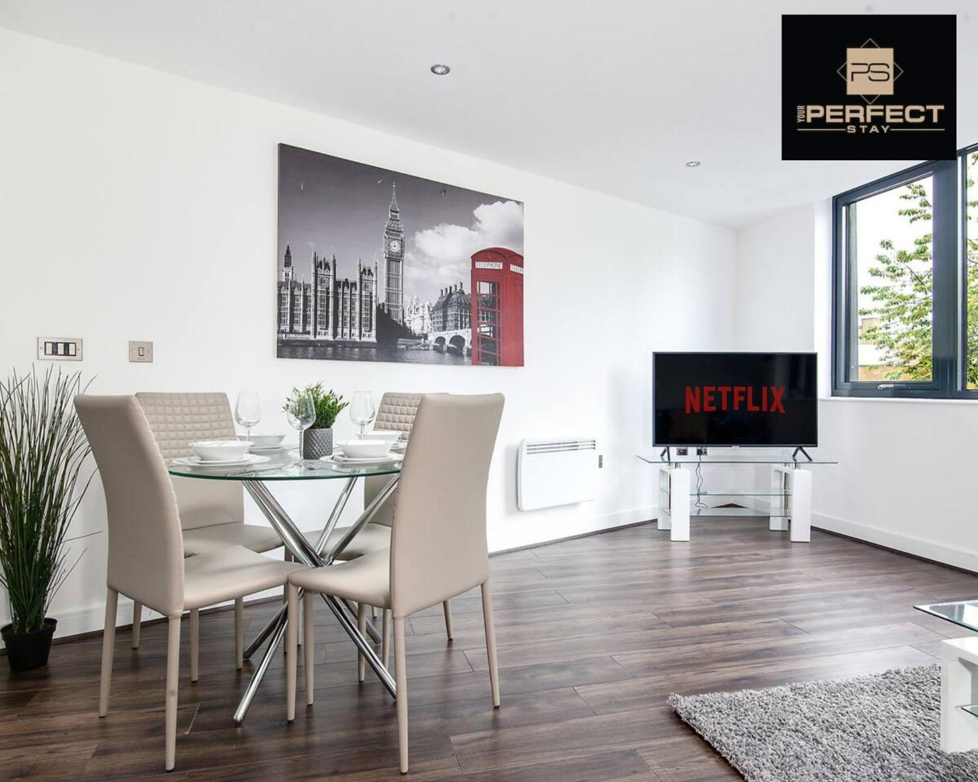 Luxe Modern Apartment By Your Perfect Stay Short Lets Birmingham Buitenkant foto